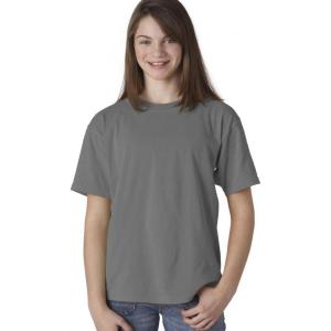imageChouinard 9018 Youth GarmentDyed RingSpun Cotton Tee Grey Small