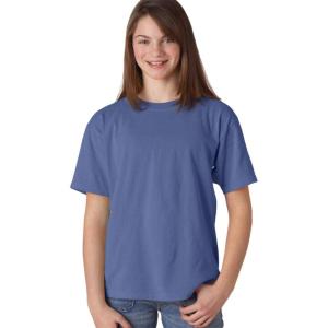 imageComfort color Boys 9018 Garment Dyed Ringspun TShirtBlue Jean