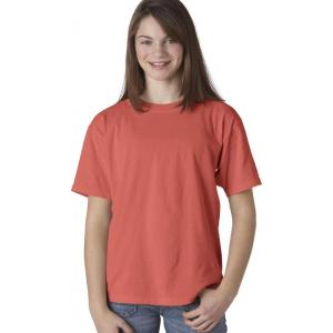 imageComfort color Boys 9018 Garment Dyed Ringspun TShirtBright Salmon PgmDye