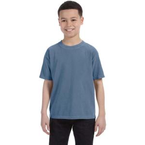 imageComfort color Boys 9018 Garment Dyed Ringspun TShirtChambray