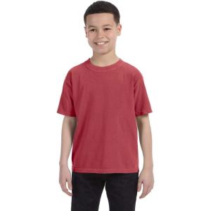 imageComfort color Boys 9018 Garment Dyed Ringspun TShirtCrimson