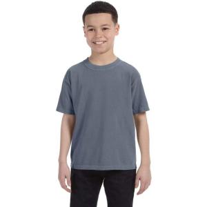 imageComfort color Boys 9018 Garment Dyed Ringspun TShirtDenim
