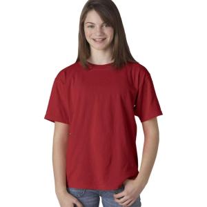 imageComfort color Boys 9018 Garment Dyed Ringspun TShirtRed