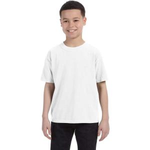imageComfort color Boys 9018 Garment Dyed Ringspun TShirtWhite DirDye