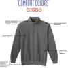 imageComfort Colors Adult 14 Zip Sweatshirt Style G1580Lagoon Blue