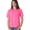 imageChouinard 9018 Youth GarmentDyed RingSpun Cotton Tee Neon Pink PgmDye Medium