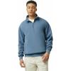 imageComfort Colors Adult 14 Zip Sweatshirt Style G1580Blue Jean