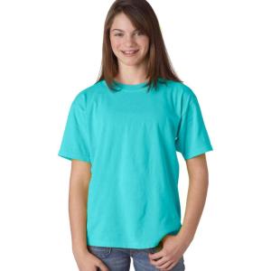 imageChouinard Youth RingSpun DoubleNeedle Cotton TShirt Chalky Mint PgmDye XL