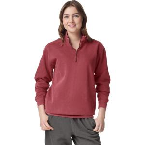 imageComfort Colors Adult 14 Zip Sweatshirt Style G1580Crimson