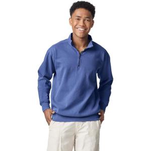 imageComfort Colors Adult 14 Zip Sweatshirt Style G1580Flo Blue