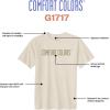 imageComfort Colors Short Sleeve Tee Style G1717Ivory  Khaki Logo Center Print  1pack
