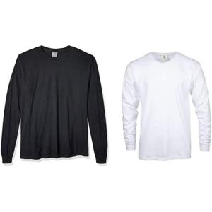 imageComfort Colors Adult Long Sleeve Tee Style 6014BlackWhite
