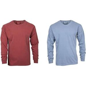 imageComfort Colors Adult Long Sleeve Tee Style 6014Blue JeanCrimson
