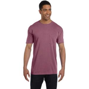 imageComfort Colors Adult Short Sleeve Pocket Tee Style 6030Burgundy