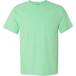 imageComfort Colors Adult Short Sleeve Pocket Tee Style 6030Green