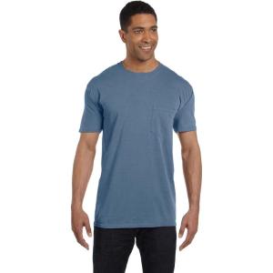 imageComfort Colors Adult Short Sleeve Pocket Tee Style 6030Light Denim