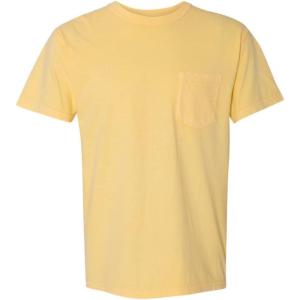 imageComfort Colors Adult Short Sleeve Pocket Tee Style 6030Maize