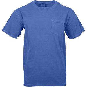 imageComfort Colors Adult Short Sleeve Pocket Tee Style 6030Neon Blue