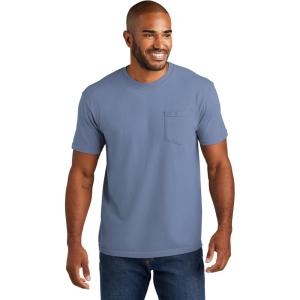 imageComfort Colors Adult Short Sleeve Pocket Tee Style 6030Washed Denim
