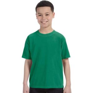 imageComfort Colors  Youth Garment Dyed Ringspun TShirt  9018Grass