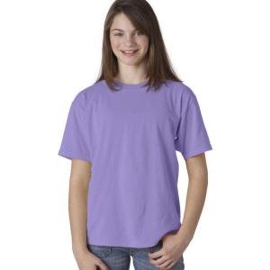 imageChouinard 9018 Youth GarmentDyed RingSpun Cotton Tee Violet Medium