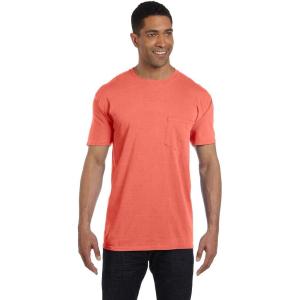 imageComfort C1717 Colors 61 oz Ringspun GarmentDyed TShirtBright Salmon