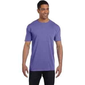imageComfort C1717 Colors 61 oz Ringspun GarmentDyed TShirtMedium violet