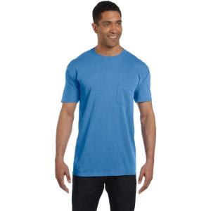 imageComfort C1717 Colors 61 oz Ringspun GarmentDyed TShirtRoyal Caribe