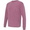 imageComfort color Mens C4410 Heavyweight Long Sleeve Pocket TShirtBerry