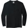 imageComfort color Mens C4410 Heavyweight Long Sleeve Pocket TShirtBlack