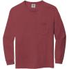 imageComfort color Mens C4410 Heavyweight Long Sleeve Pocket TShirtBrick