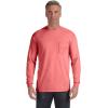 imageComfort color Mens C4410 Heavyweight Long Sleeve Pocket TShirtBright Salmon