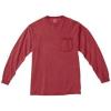 imageComfort color Mens C4410 Heavyweight Long Sleeve Pocket TShirtBright Salmon