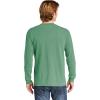 imageComfort color Mens C4410 Heavyweight Long Sleeve Pocket TShirtLight Green Pgmdye