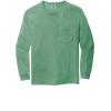 imageComfort color Mens C4410 Heavyweight Long Sleeve Pocket TShirtLight Green Pgmdye