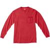 imageComfort color Mens C4410 Heavyweight Long Sleeve Pocket TShirtOrange