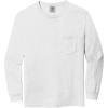 imageComfort color Mens C4410 Heavyweight Long Sleeve Pocket TShirtWhite