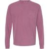 imageComfort color Mens C4410 Heavyweight Long Sleeve Pocket TShirtBerry