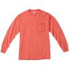 imageComfort color Mens C4410 Heavyweight Long Sleeve Pocket TShirtBright Salmon
