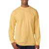 imageComfort color Mens C4410 Heavyweight Long Sleeve Pocket TShirtButter