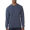 imageComfort color Mens C4410 Heavyweight Long Sleeve Pocket TShirtSmall denim