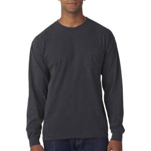 imageComfort color Mens C4410 Heavyweight Long Sleeve Pocket TShirtLarge graphite