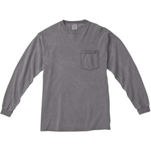 imageComfort color Mens C4410 Heavyweight Long Sleeve Pocket TShirtMedium graphite