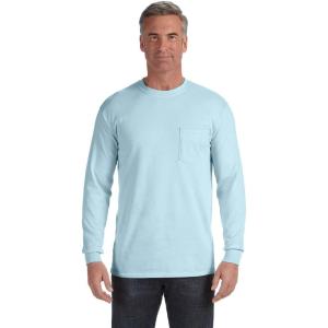 imageComfort color Mens C4410 Heavyweight Long Sleeve Pocket TShirtXxxlarge chambray