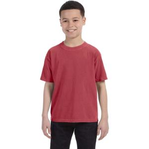 imageComfort Colors Youth 54 oz Ringspun GarmentDyed TShirt  CRIMSON  XS C9018simple