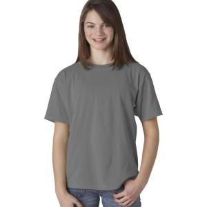 imageComfort Colors  Youth Garment Dyed Ringspun TShirt  9018Grey Pgmdye