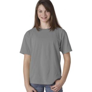 imageChouinard 9018 Youth GarmentDyed RingSpun Cotton Tee Granite XSmall