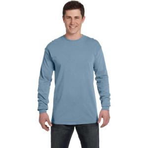 imageComfort Colors Ringspun GarmentDyed LongSleeve TShirt C6014Ice Blue