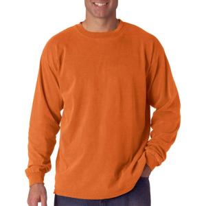 imageComfort Colors Ringspun GarmentDyed LongSleeve TShirt C6014Orange