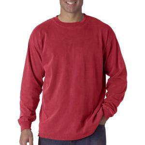 imageComfort Colors Ringspun GarmentDyed LongSleeve TShirt C6014Paprika